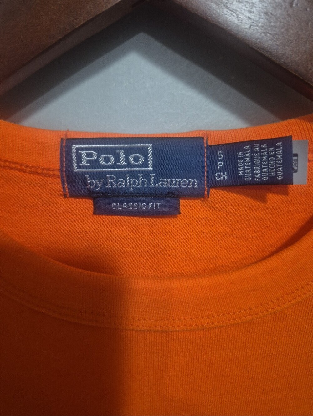 Polo by Ralph Lauren Graphic T-Shirt Men's Small Orange Classic Fit - Picture 4 of 5